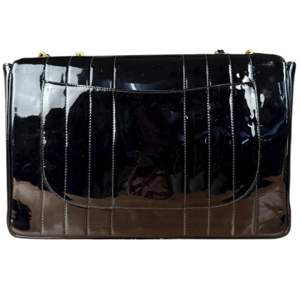 Chanel Vintage Jumbo Patent Shoulder Bag - Picture 5 of 12